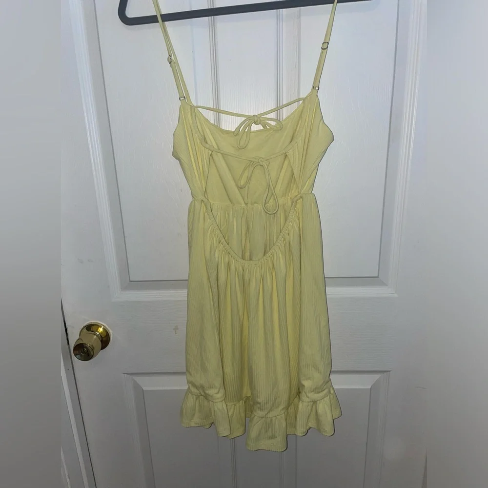 REVOLVE Privacy Please Yellow Davis Mini Dress